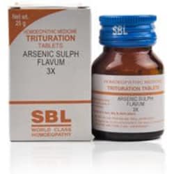 Arsenic Sulph Flavum 3X
